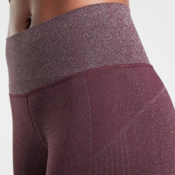 Athleta Twilight Tights 2.0 M Antique Burgundy - Picture 4 of 5